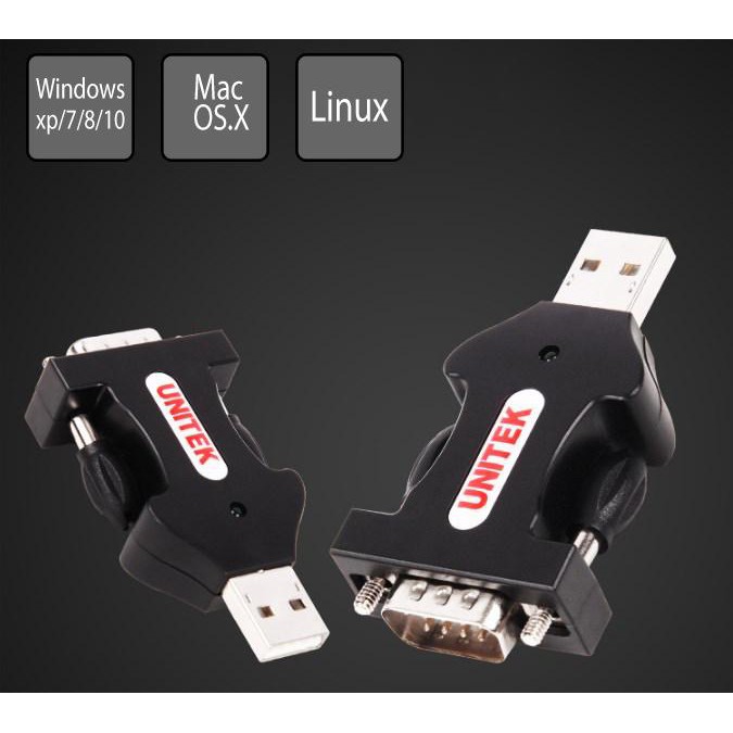 ĐẦU ĐỔI USB 2.0 SANG RS 232 KÈM THEO SỢI CÁP USB NỐI DÀI UNITEK Y 109 ( 1.1 )