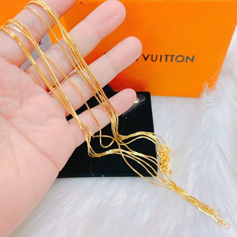 Dây chuyền mì mạ vàng sáng đẹp
