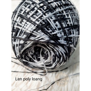 Set 200gr Sợi dệt poly len poly loang, cỡ 1.0mm, đan móc áo ấm