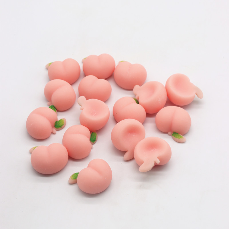 Đồ chơi mềm dẻo giảm căng thẳng hình mông quả đào dễ thương