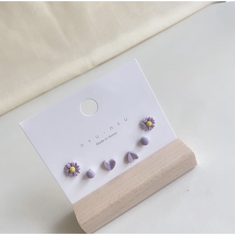 SET bông tai trái cây hoa dễ thương