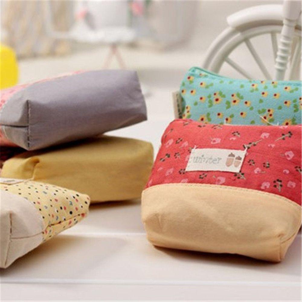 UUMIR Ví Đựng Tiền Xu Chất Liệu Canvas Có Dây Kéo