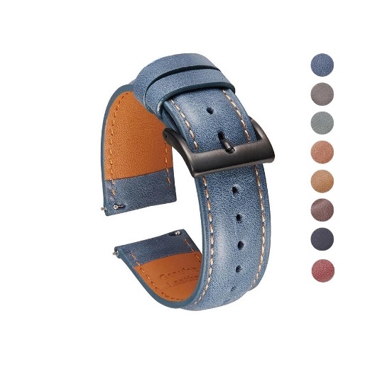 Dây Da Thay Thế 20Mm 22mm Cho Đồng Hồ Samsung Galaxy Watch 4 Classic Active 2 Gear S3 S2