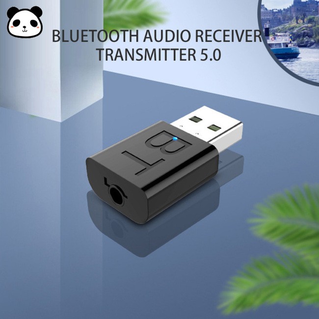 COD Mini USB Bluetooth 5.0 Transmitter Receiver Stereo Bluetooth USB RCA 3.5mm AUX For PC TV