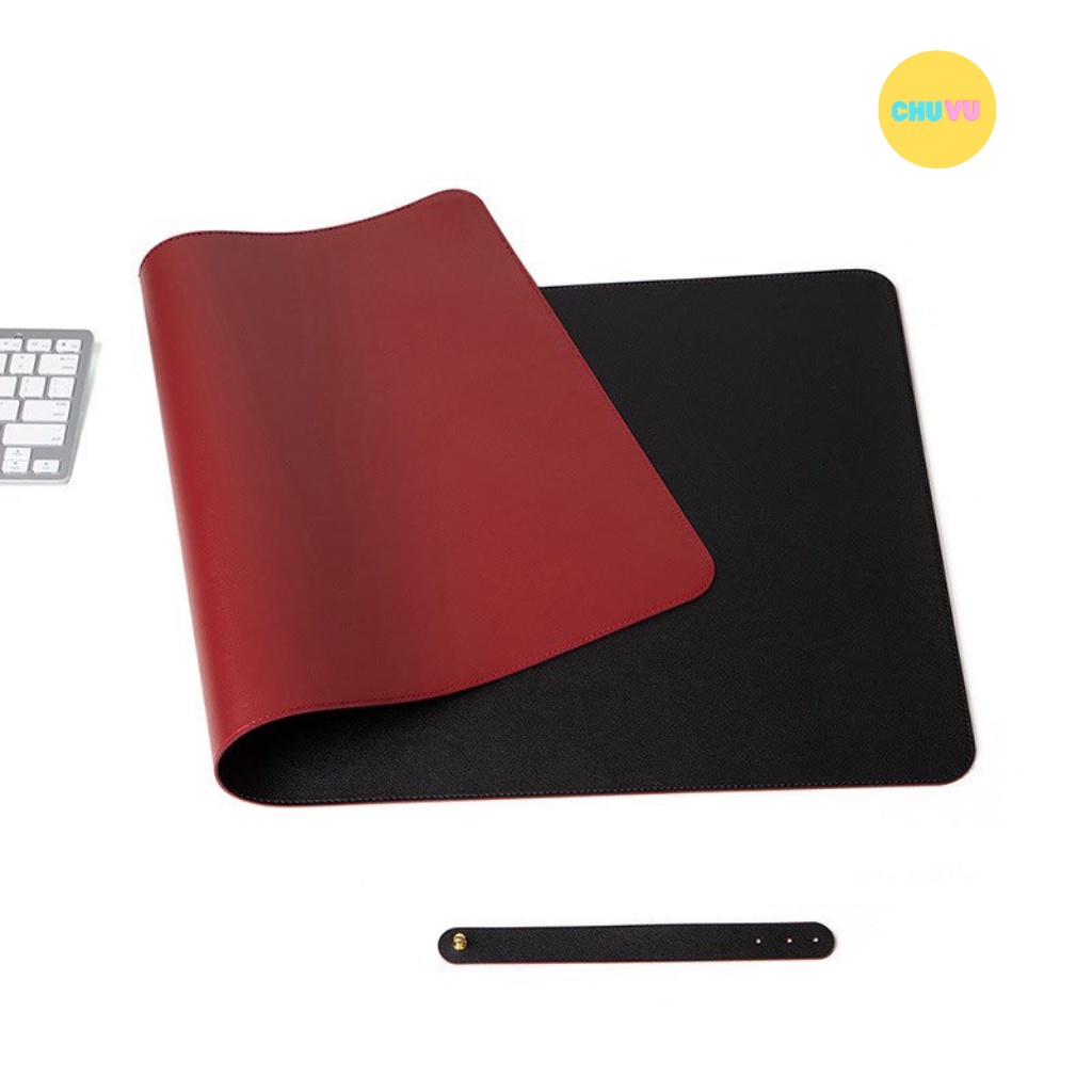 Miếng tấm lót chuột, Bàn di chuột 80x40 lót mặt bàn để Laptop - máy tính chất liệu bằng da PU chống nước mềm mại