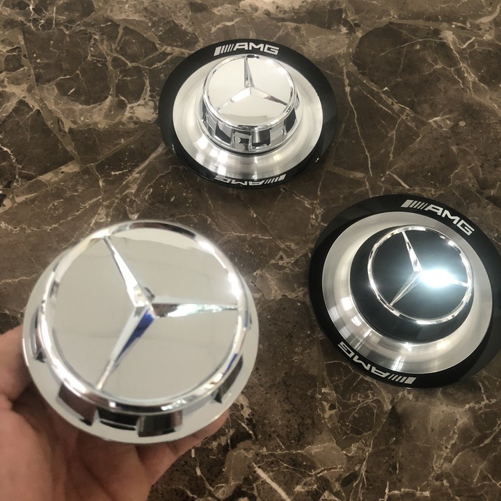 Logo chụp mâm, ốp lazang bánh xe ô tô Maybach AMG BC-1030C - 1 chiếc