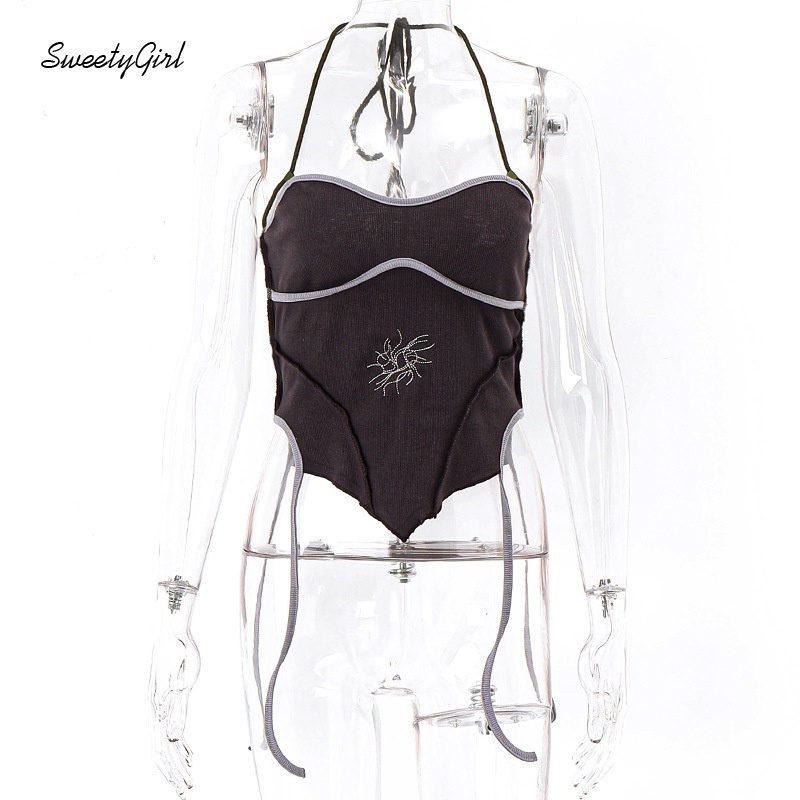 Áo Hai Dây Cổ Tròn Họa Tiết Thêu Thời Trang Quyến Rũ Cho Nữ 2022