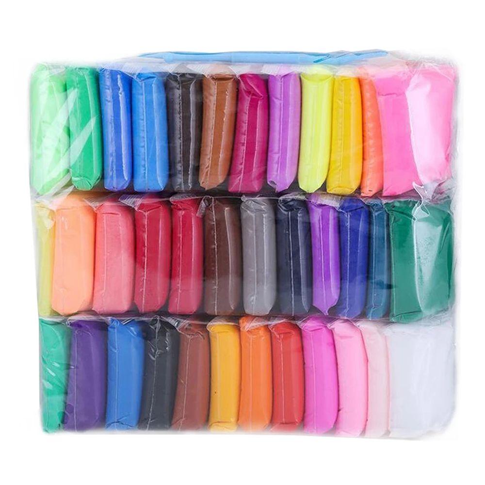 Đồ Chơi Đất Sét Polymer 5D Siêu Nhẹ Nhiều Màu Sắc Độc Đáo DIY