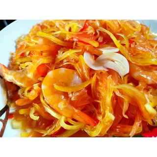Đu đủ trộn tép sông
