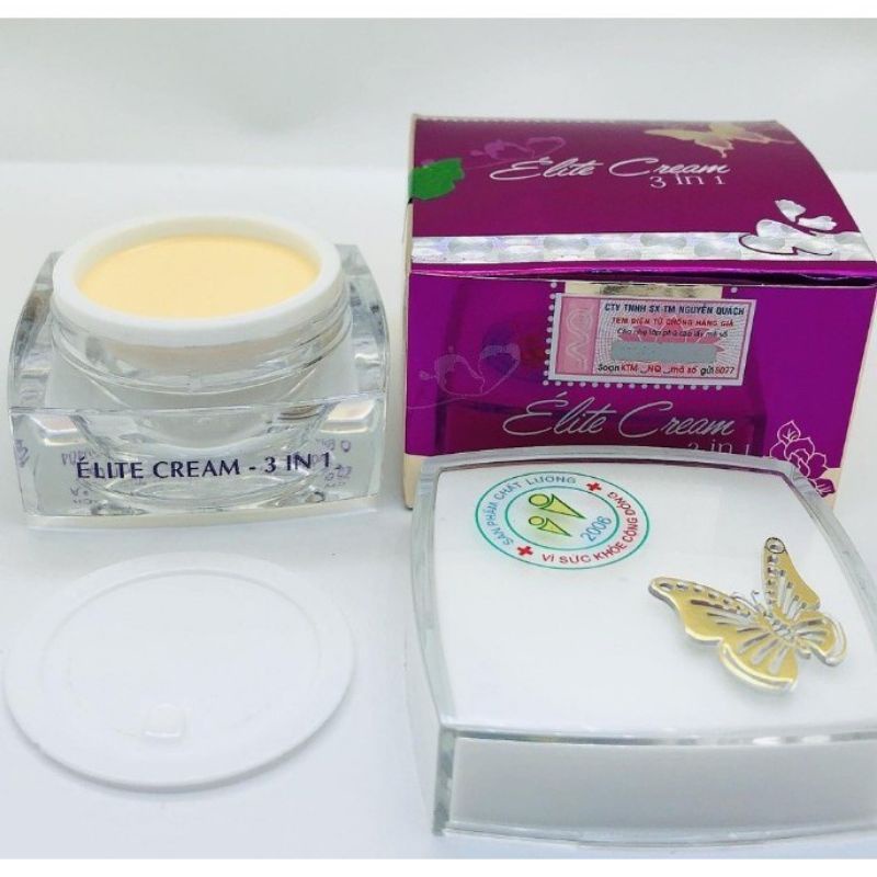 Kem con bướm Elite Cream 3 in 1- Kem Nguyễn Quách hỗ trợ mụn, nám, tái tạo da