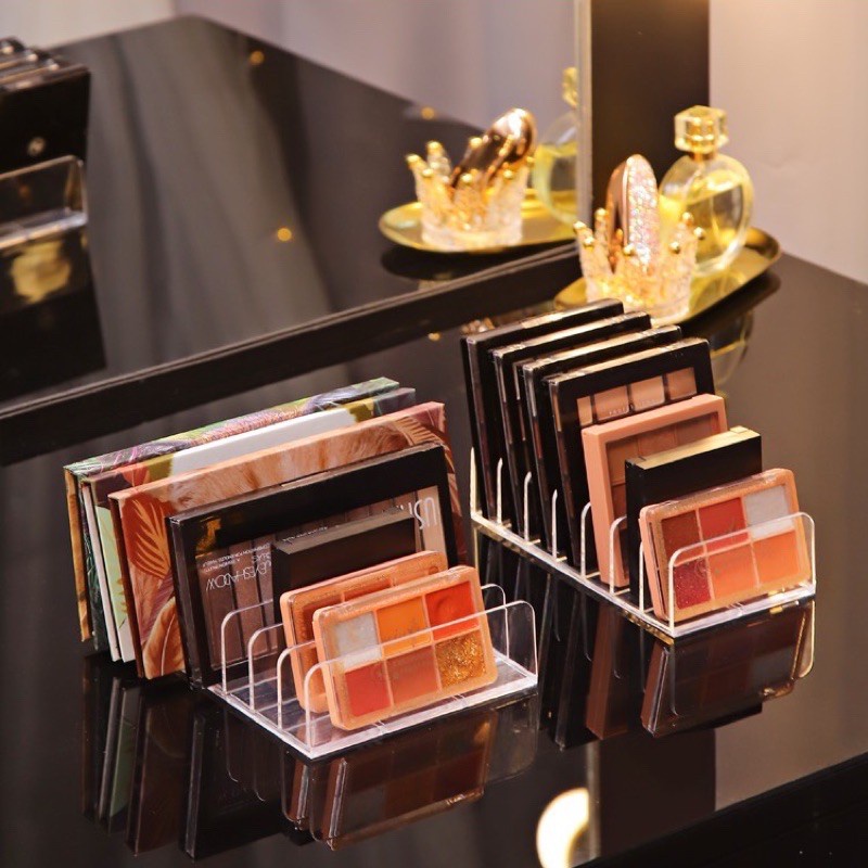 Hộp Đựng Phấn Mắt Bằng Acrylic Trong Suốt Chia Ngăn Tiện Dụng