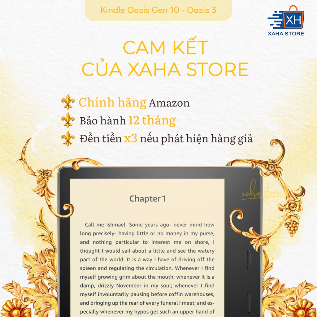 Máy đọc sách Kindle Oasis 3 - chính hãng Amazon - new 100% | BigBuy360 - bigbuy360.vn