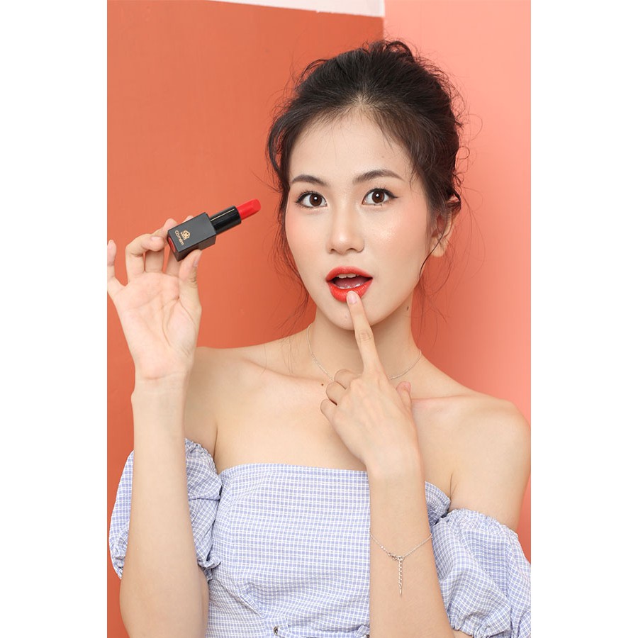 ( Mypham35 ) Bộ Chăm Sóc Môi Xinh - Combo Môi Xinh (Son Lụa + Son Dưỡng) Cỏ Mềm