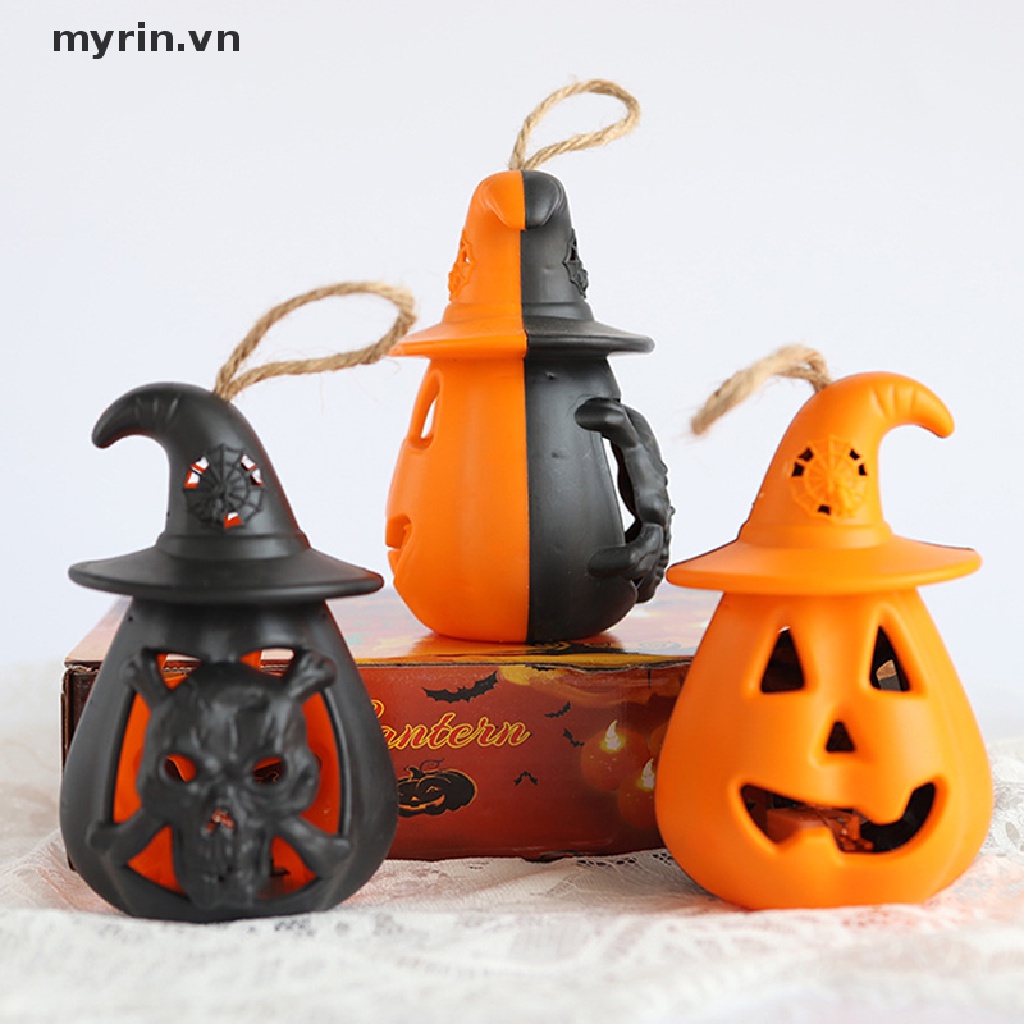 Đèn Led Hình Bí Ngô Mini Dễ Thương Trang Trí Halloween