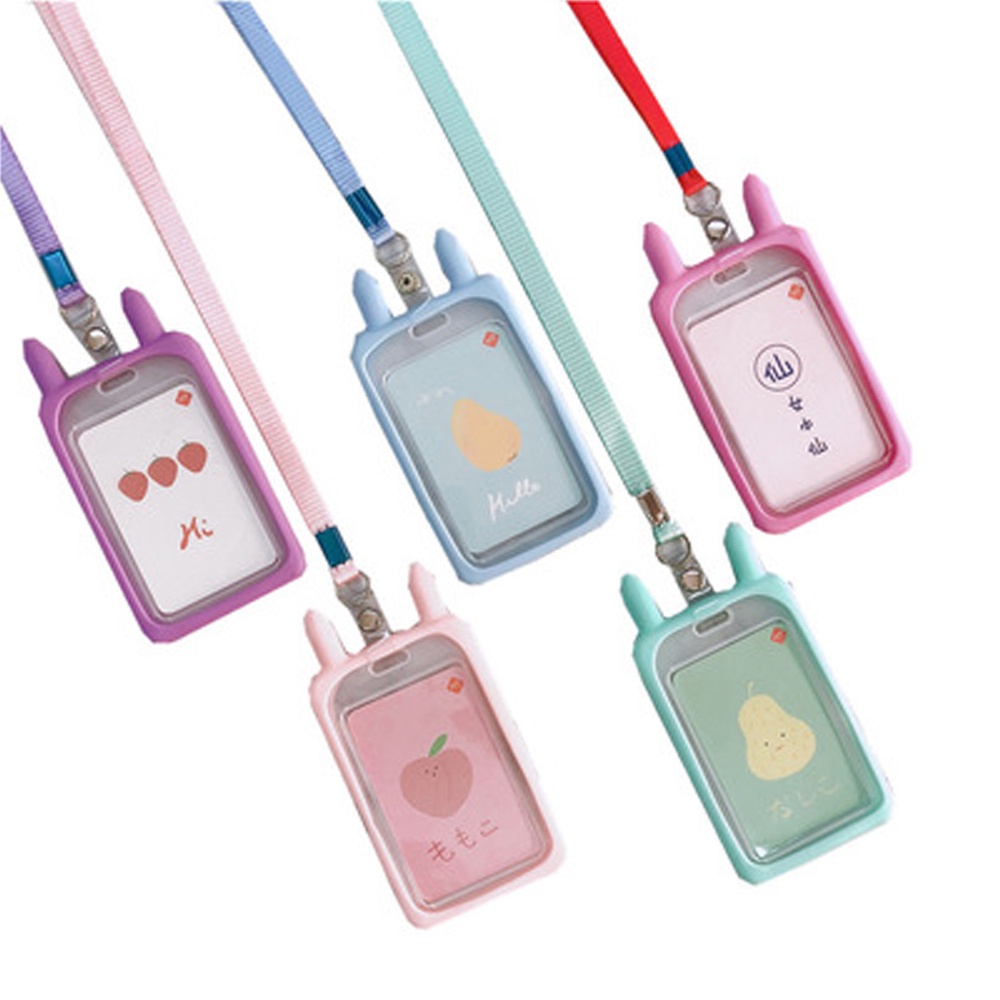 Dây đeo thẻ id / chìa khóa / thẻ id bằng silicon nhiều màu sắc chất lượng cao tiện dụng