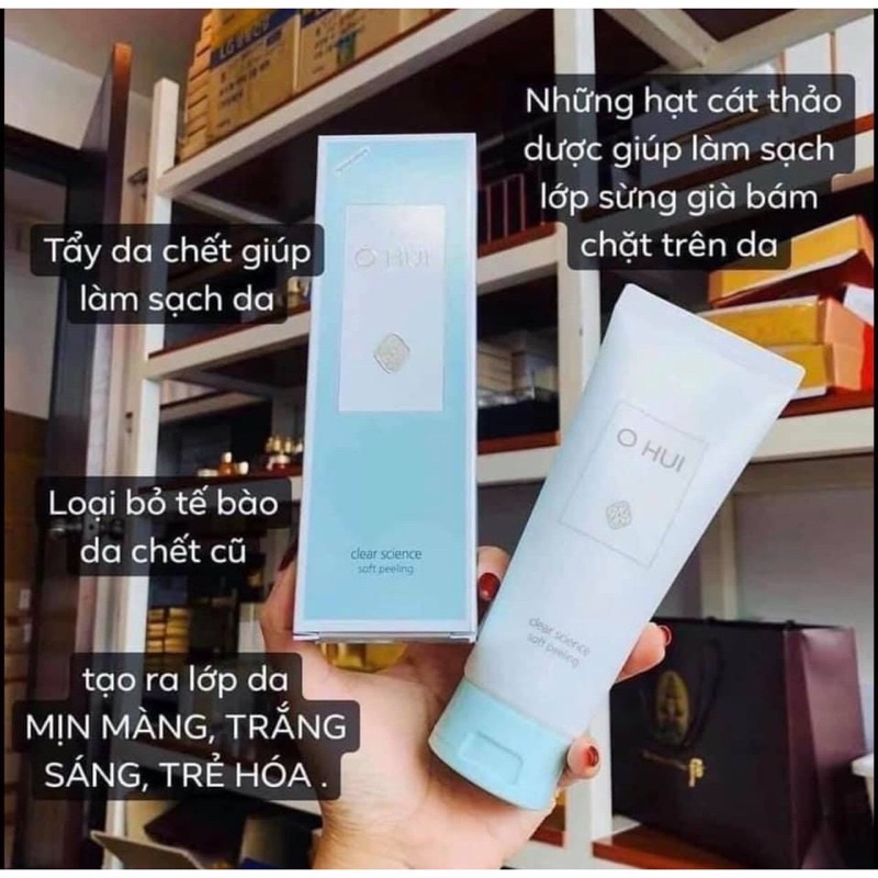 Tẩy da chết OHUI Clear Science Soft Peeling 100ml - Chính hãng LGVina có tem