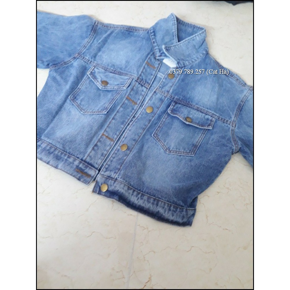Áo khoác nữ chất jean cao cấp thời trang form dưới 58Kg Garula BB43
