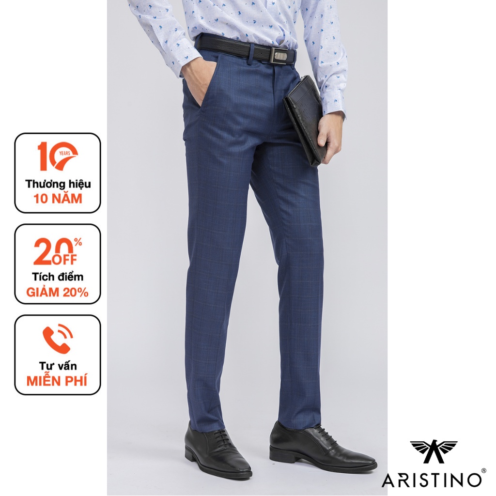 Quần âu nam ARISTINO dáng regular suông nhẹ, thoải mái, chất liệu cao cấp bền màu, giữ phom - ATR00401