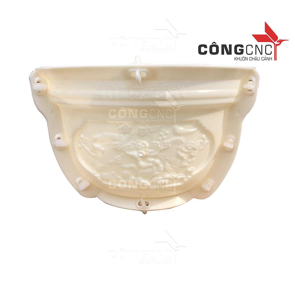 Khuôn Chậu Tròn ABS 40 không chân đôn