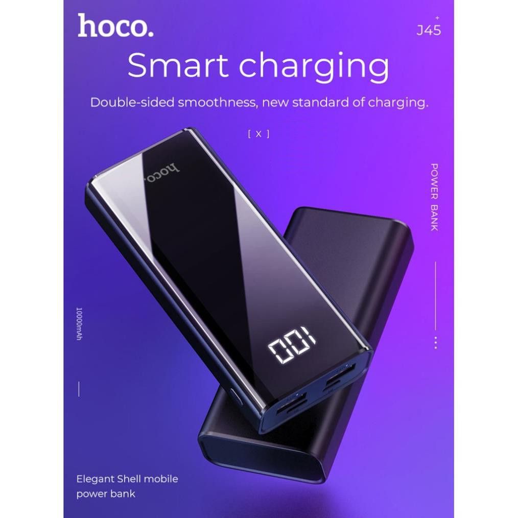 Sạc dự phòng Hoco J45 10000mAh chính hãng trang bị 2 cổng sạc