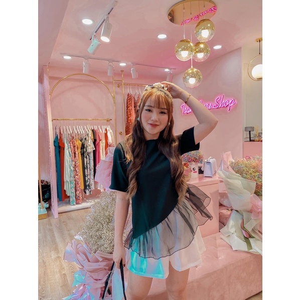 BIGSIZE áo đuôi cá vạt xéo 55-90kg