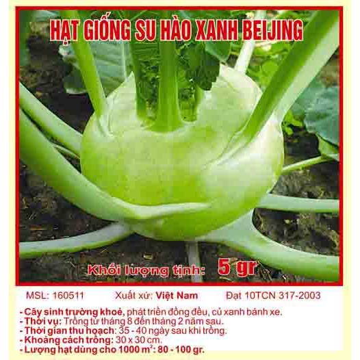 Hạt giống củ su hào
