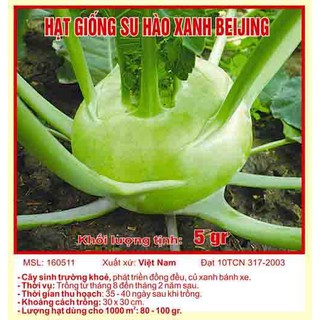 Hạt giống củ su hào