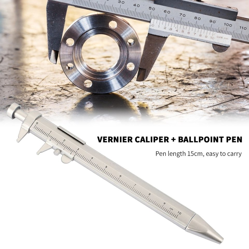 Vernier Calibre Đa chức năng Bút Gel Bút lăn Bút bi Văn phòng phẩm