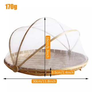 Lồng bàn mây tre đan, kích thước D30 D36 D40, Decor