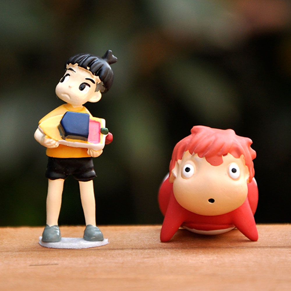 Mô hình ngựa Ponyo mini xinh xắn dùng trang trí nhà búp bê thủ công