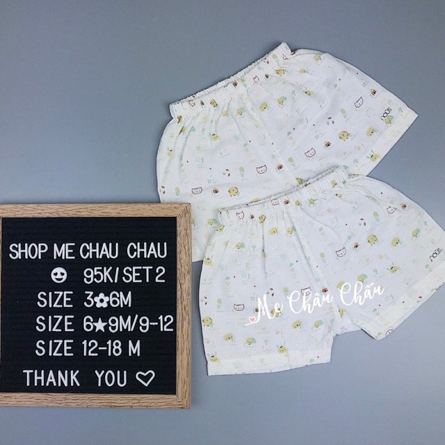 Set 2 quần chất xô