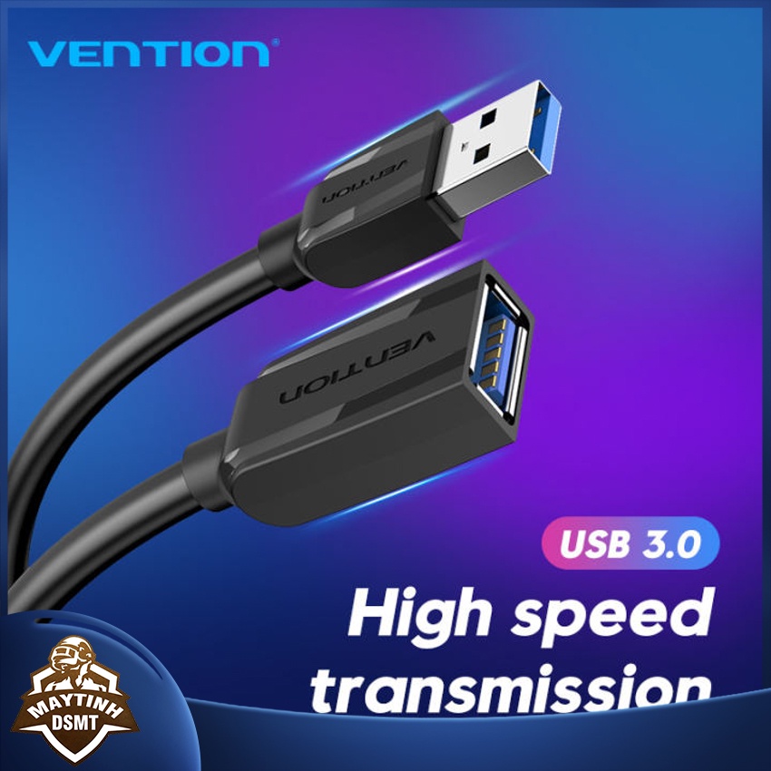 [Bán Chạy Nhất] Cáp Nối Dài USB 1M Vention, Dây USB 3.0 Nối Dài Cho Tốc Độ Truyền Tải Dữ Liệu Lên Tới 5 Gbps