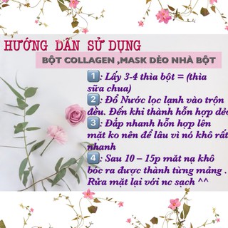 ☀️☀️ BỘT ĐẮP MẶT COLLAGEN VÀNG (BỘT MẶT NẠ DẺO ) HANDMADE NHÀ BỘT