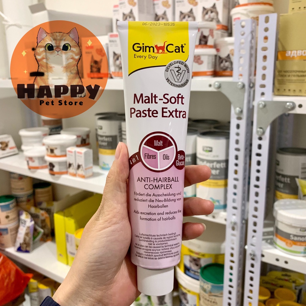 GEL TIÊU BÚI LÔNG GIMCAT MALT-SOFT PASTE EXTRA 200G CHO MÈO, THÚC ĐẨY BÀI TIẾT BÚI LÔNG GIÁ RẺ