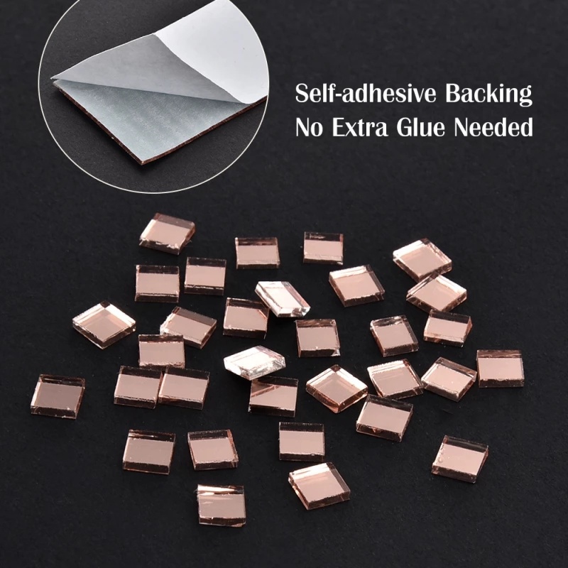 Gương Dán Tường Trang Trí Phong Cách Mosaic