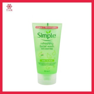 [HÀNG AUTH] Sữa Rửa Mặt Simple Gel Kind To Skin Refreshing Facial Wash Gel 150ml