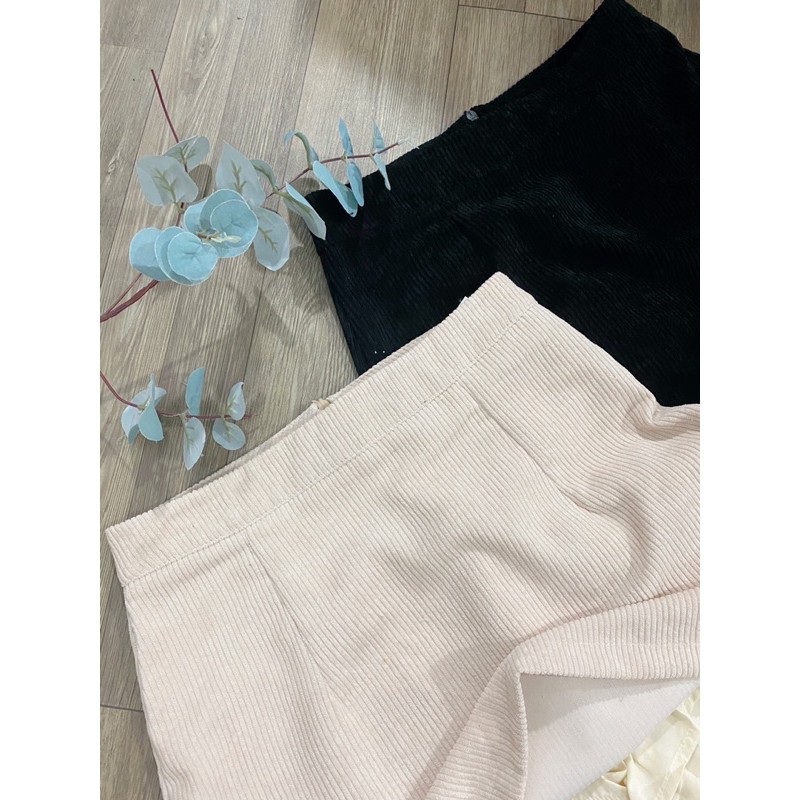 CHÂN VÁY CHỮ A NHUNG TĂM VNXK - ĐEN  | BigBuy360 - bigbuy360.vn