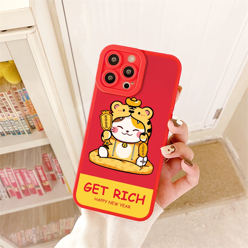 Ốp lưng iphone Happy Year cạnh vuông 6/6plus/6s/6splus/7/7plus/8/8plus/x/xr/xs/11/12/13/pro/max/plus/promax | BigBuy360 - bigbuy360.vn