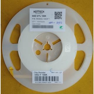Trở dán 0402 1% ( 50 Con một dây x 2 dây ) trị số từ 100K đến 1M