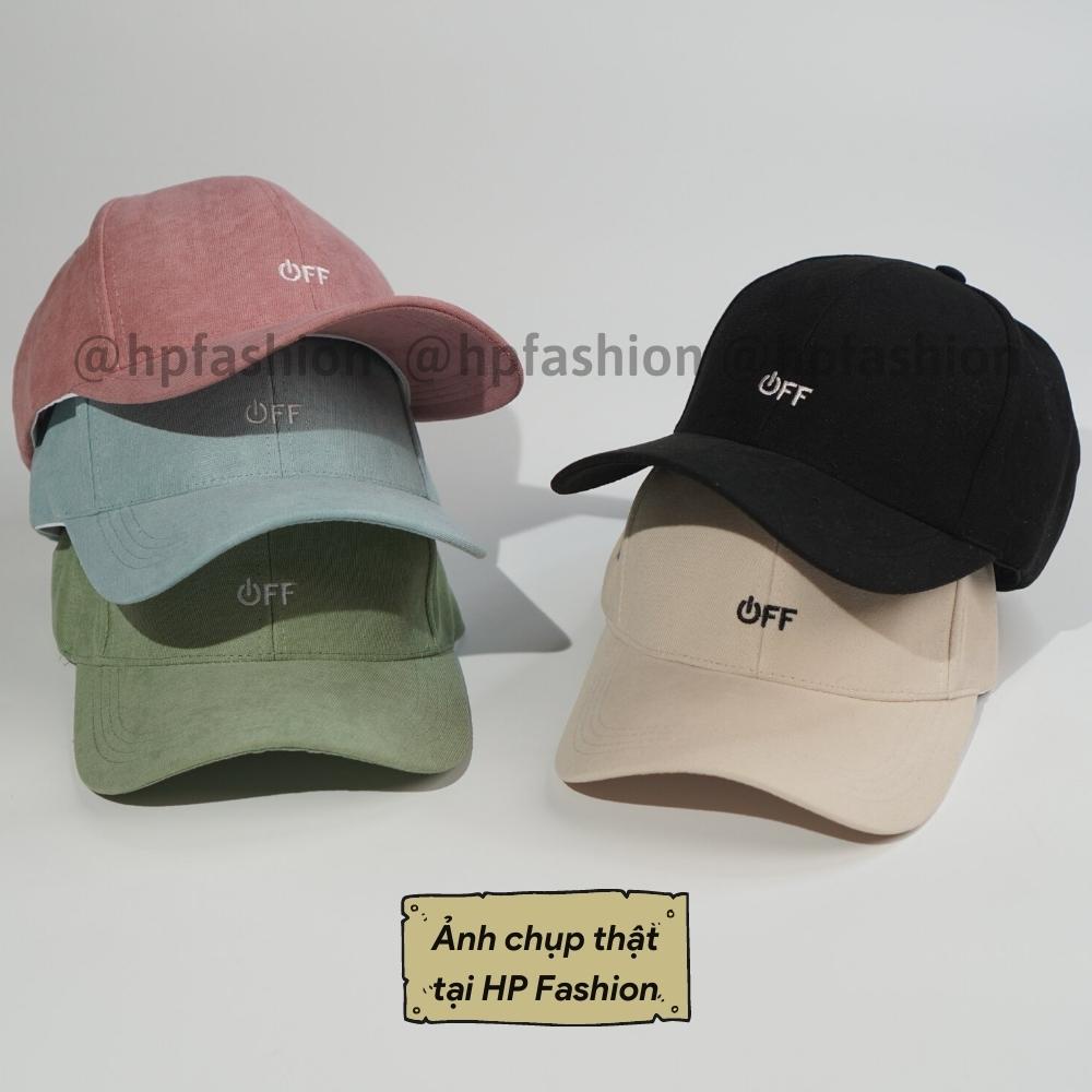 Mũ lưỡi trai ❤️ Nón kết thêu hình chữ OFF chất nỉ nhung cao cấp form unisex nam nữ N41