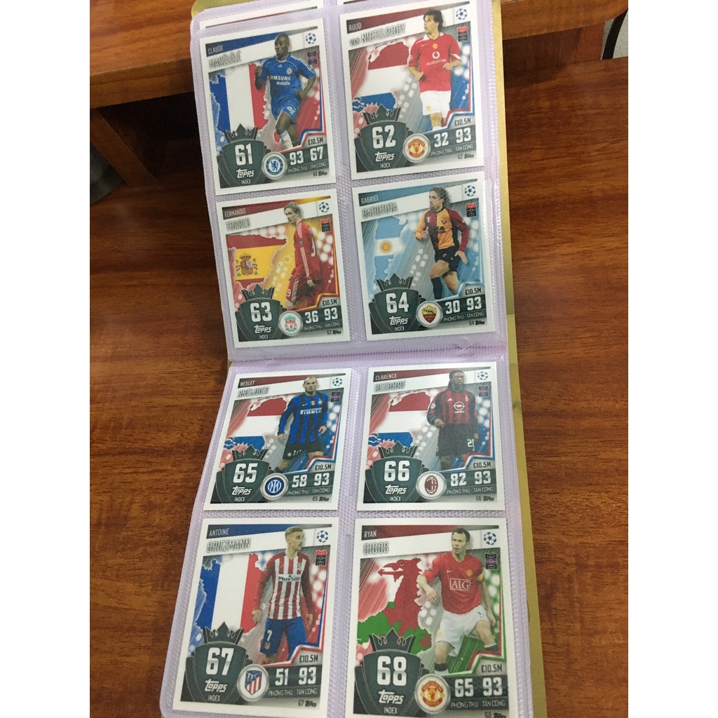 Bộ Sưu Tập 100 Thẻ Cầu Thủ In Album Match Attax 100 2021