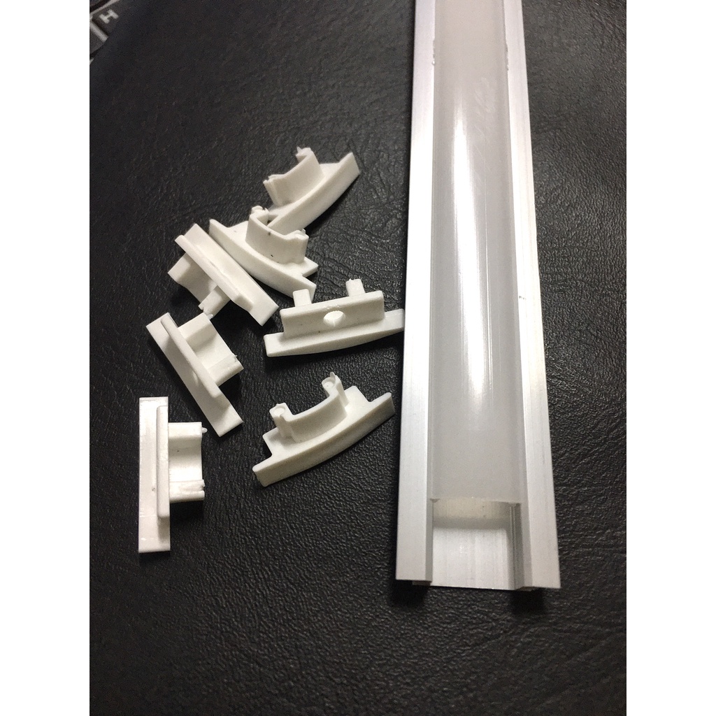 Thanh nhôm led định hình U17 chìm, U17 nổi, thanh V góc - thanh nhôm dùng cho led dán led thanh 12v trang trí nội thất