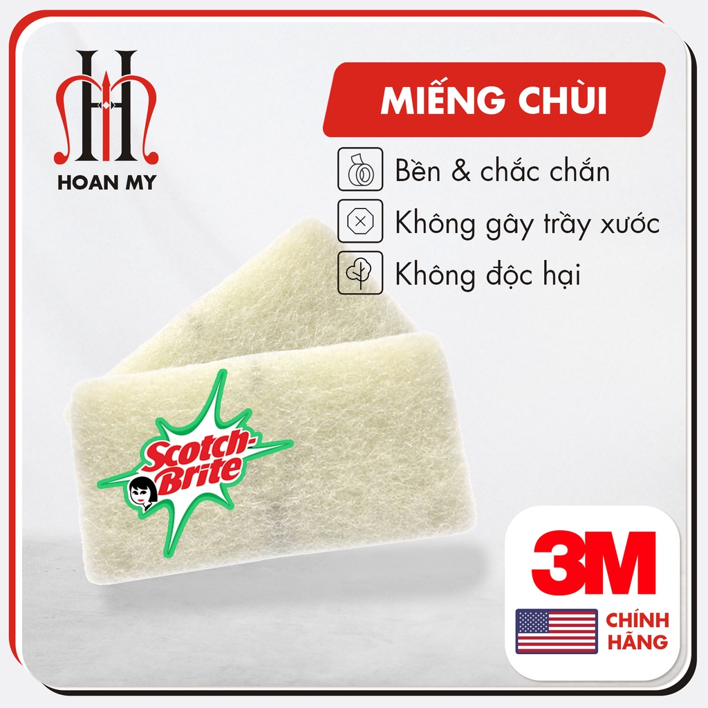 [Mã giảm 10% đơn 99K] Miếng Cọ Rửa Đa Năng Không Gây Xước Dùng Cọ Xoong Nồi Chảo Chống Dính Scotch Brite 9030 3M Mỹ