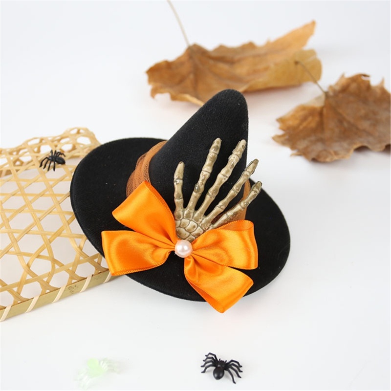 Kẹp Tóc Hình Nón Phù Thủy Hóa Trang Halloween
