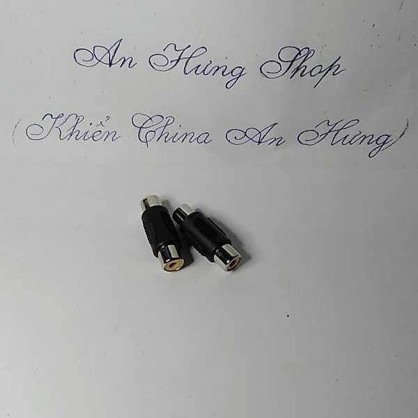 Jack Nối Đơn 2 Đầu Dây RCA 2 Đầu Bông Sen  Với Nhau Thành 1 Sợi Dài Chặt Chẽ,Không Chập Chờn.
