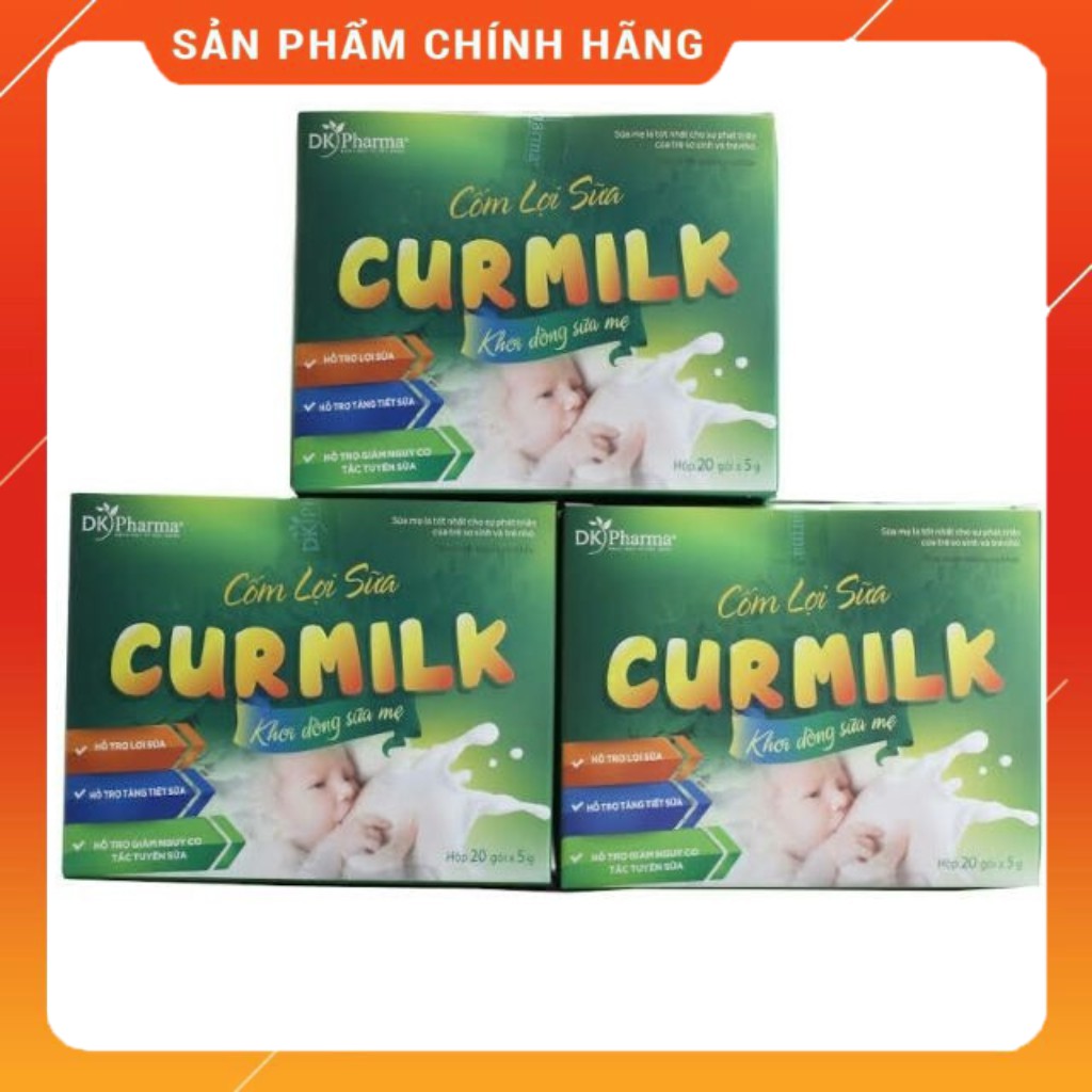 (Hàng Chính Hãng)_Cốm Lợi Sữa Curmilk_An Toàn Cho Mẹ Và Bé_20 gói/hộp