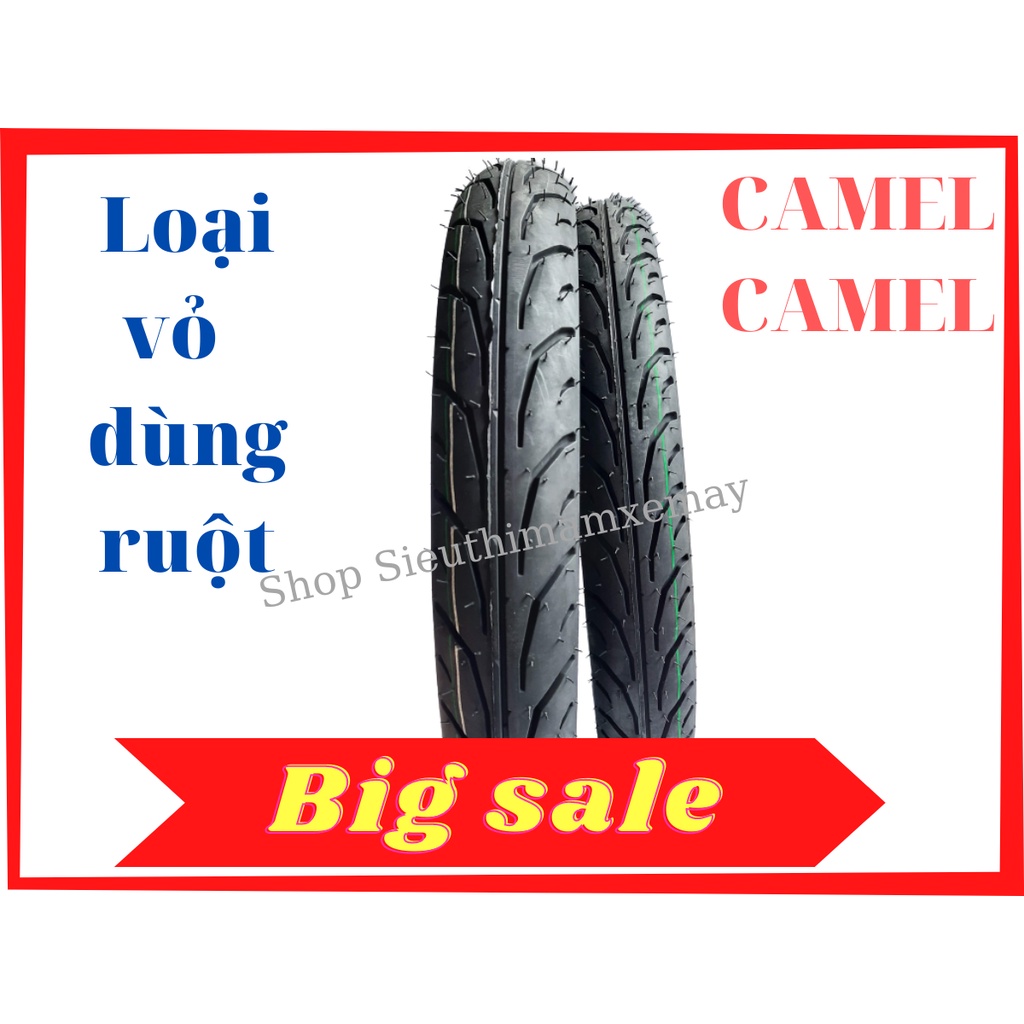 Vỏ CAMEL loại dùng ruột Size 50/100-17 , 60/80-17 , 70/80-17, 80/80-17