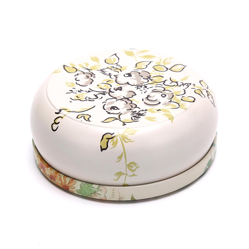 Hộp Thiếc Đựng Trà / Bánh Hình Tròn In Họa Tiết Nhiều Kiểu Độc Đáo