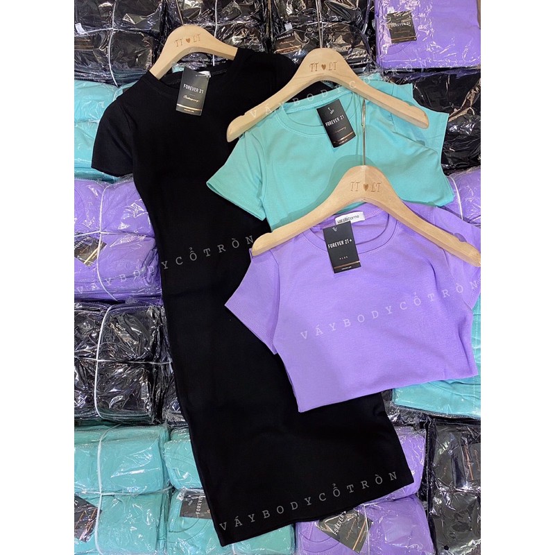 Đầm Ôm Cổ Tròn