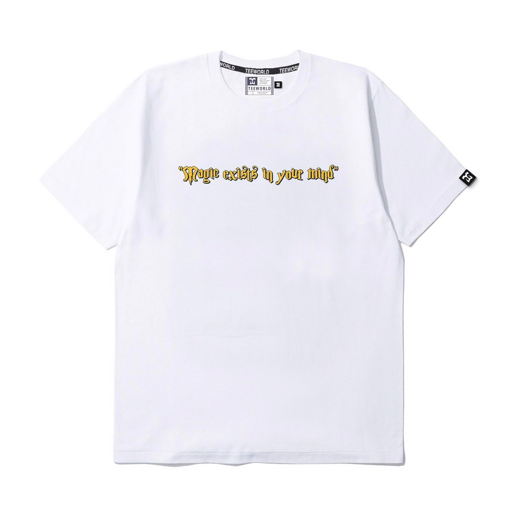Combo 2 Áo thun Teeworld Harry Porter T-shirt và Teeworld Logo 21 Trắng và Đen Nam Nữ Form Rộng Unisex